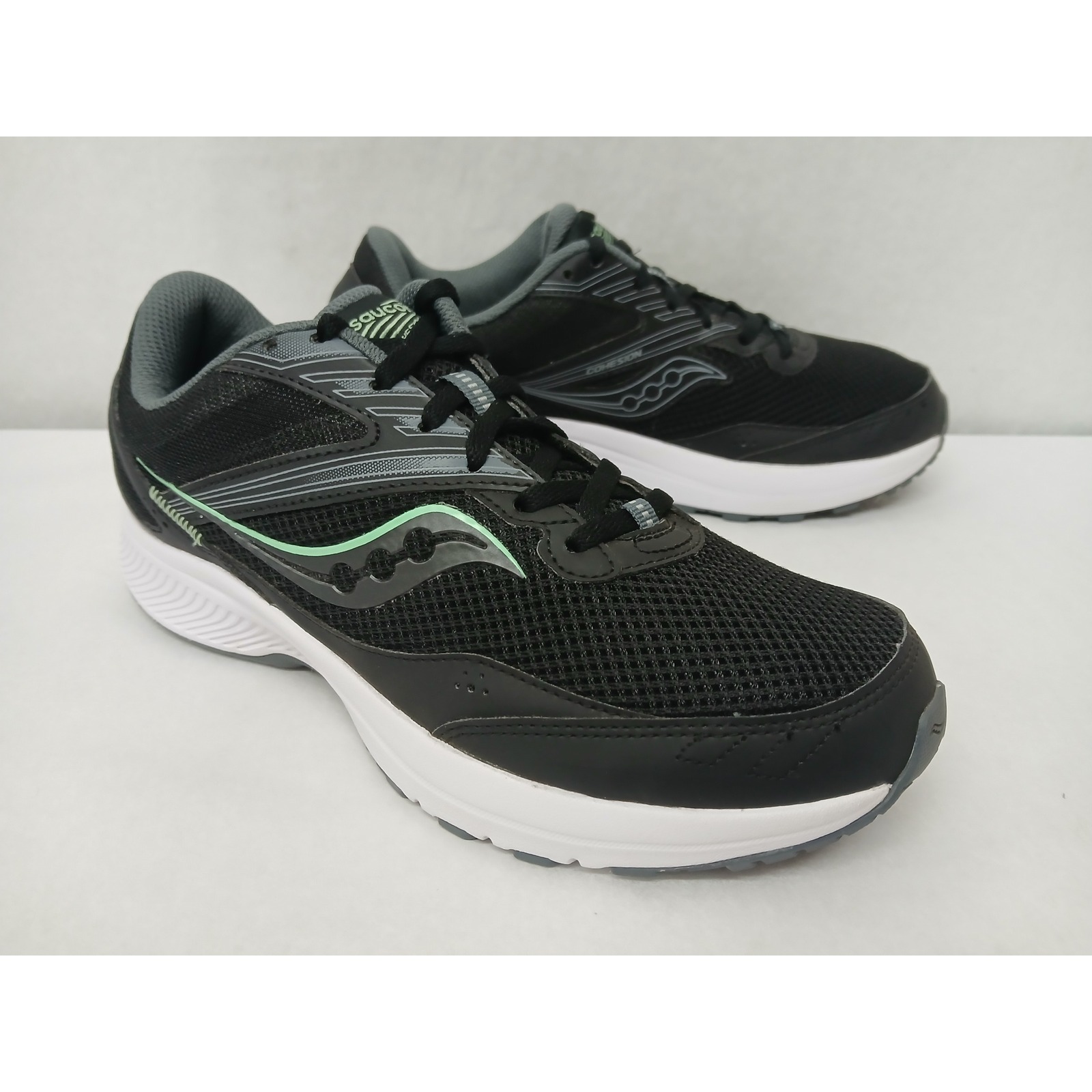 Saucony Women's Cohesion 15 Running Shoes S10702-05 Black Meadow Sz 9.5 Wide